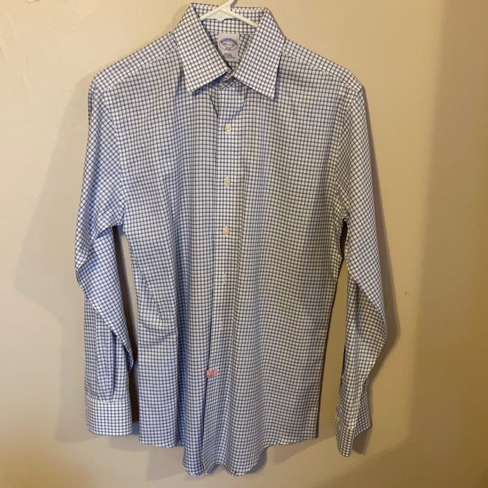 Brooks Brothers 346 Men’s Plaid slim fit button down